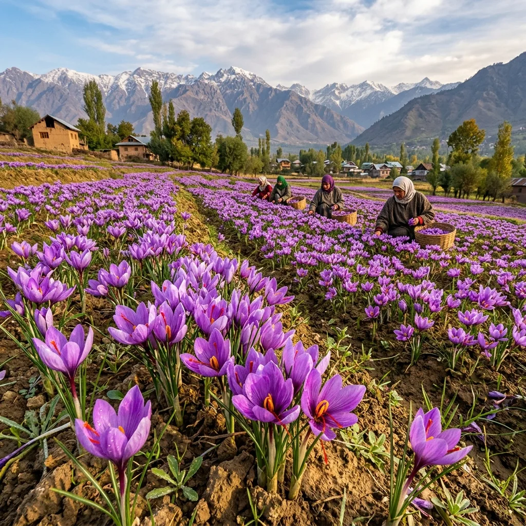 Kashmir Saffron Farmer’s Secret: Vermicompost for Stronger Crocus Beds