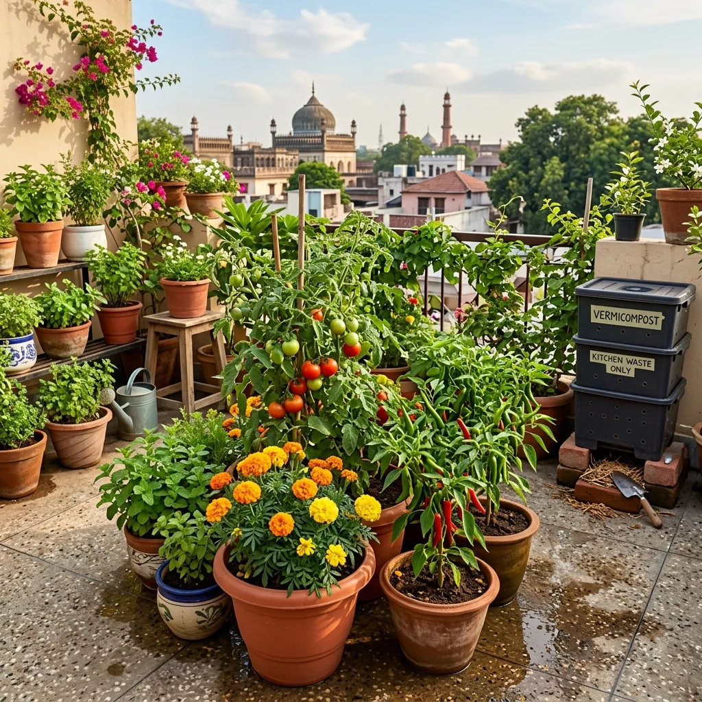 Lucknow Home Gardeners: DIY Vermicompost from Kitchen Waste